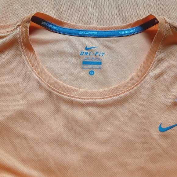 Nike running  orange dri fit t-shirt women size XL New - Picture 4 of 6